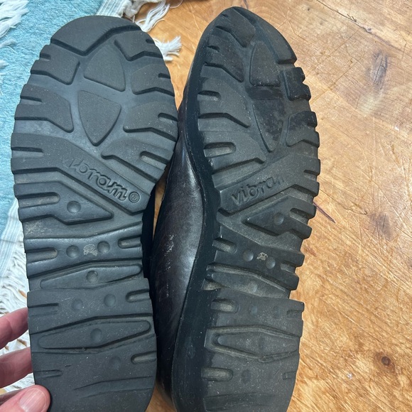 Paul Green Brown Leather Loafers Timeless Slip-Ons - Picture 4 of 4